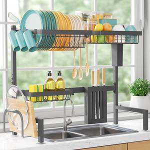 lot 13995 image: Sakugi Over The Sink Dish Drying Rack 30-33.9