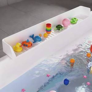 lot 14374 image: Funnydin Bathtub Splash Guard 2.6FT with Suction Cups