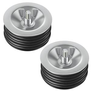 lot 14382 image: Dreyoo 3 Inch Mechanical Pipe Cleanout Plugs (2-Pack)