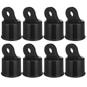 lot 14383 image: Maasechs Chain Link Fence Top Rail End Caps 1-58 OD (8-Pack)