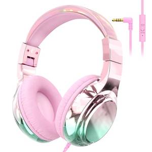 lot 14392 image: QearFun Kids Headphones with Cord and Mic, 8594dB
