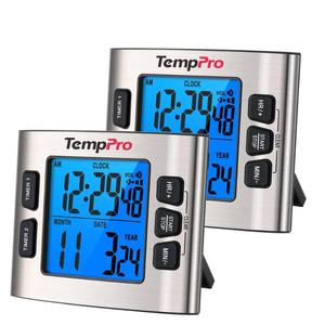 lot 14400 image: TempPro TM02 Digital Kitchen Timer with Dual Timers