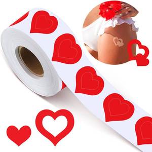 lot 14401 image: Crtiin Tanning Stickers Roll 500 Pieces Heart Pattern