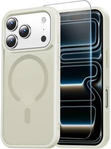 lot 14410 image: Temdan iPhone 17 Pro Case with Screen Protector Beige