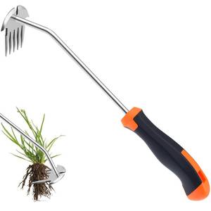 lot 14427 image: Saidrip Weed Puller Tool Stainless Steel 5-Tine