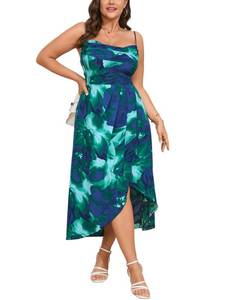 lot 14429 image: SCOMCHIC Womens Plus Size Sleeveless Cowl Neck Dress