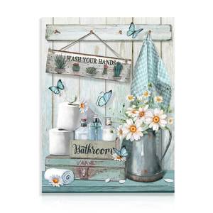 lot 14431 image: Dazzlewall Canvas Wall Art Farmhouse Daisy 12x16