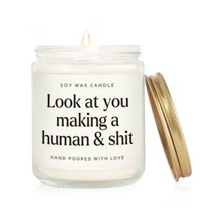 lot 14440 image: GoMelley Scented Lavender Candle 7oz Soy Wax