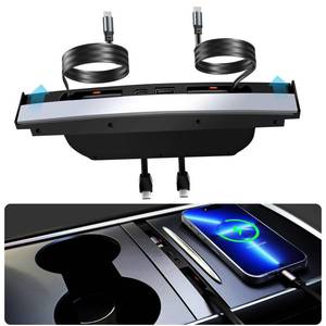 lot 14447 image: TUDEAO USB Charger Hub for Tesla Model Y and Model 3