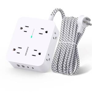 lot 14460 image: HANYCONY Surge Protector Power Strip, 1080J, 5 Ft
