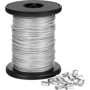 lot 14469 image: Chengu Vinyl Coated Picture Hanging Wire 1.5mm 110 lbs