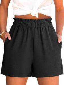 lot 14472 image: ANRABESS Womens Summer Casual Shorts, Black, L