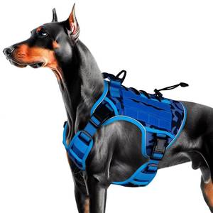 lot 14474 image: Bruvoalon Tactical Dog Harness Large Blue Camo