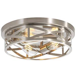 lot 19182 image: piano7797 13 inch Brushed Nickel Flush Mount Ceiling Light Fixtures,3-Light Modern Hallway Light Fixtures Ceiling, Brushed Nickel Light Fixture Ceiling Mount for Farmhouse,Kitchen, Bedroom 1 Pack