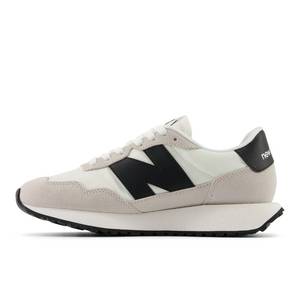 lot 20219 image: New Balance Womens 237 Sneaker, Sea SaltSilver BirchBlack, 7.5 M (Slightly Worn)