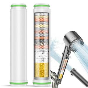 lot 20228 image: PWERAN Shower Filter, 2 Pack Shower Head Filter for Hard Water