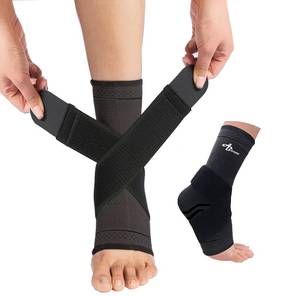 lot 20235 image: ABIRAM Breathable Ankle Brace Compression Sleeve with Adjustable Strap