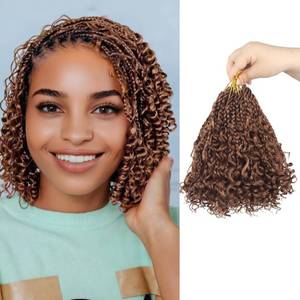 lot 20255 image: Julen 8 Inch Goddess Box Braids Crochet Hair for Black Women #30