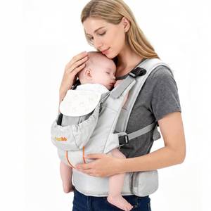 lot 1002 image: CoziBB Baby Carrier, 3-in-1 Cozy Baby Wraps Carrier with Air Cushion Waist Belt, Adjustable & Ergonomic Baby Carrier Newborn to Toddler for 7.7-33lbs, Toddler Carrier with Lock Belt, Storage Pocket