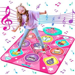 lot 1954 image: Unicorn Dance Mat for Girls, LED Music Pad, 5 Game Modes, Gift for Kids 3
