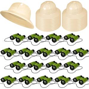 lot 1985 image: Halloscume 24 Pcs Safari Party Favors, Binoculars Toy Explorer Party Hats