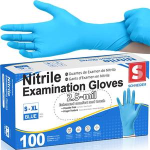 lot 2006 image: Schneider Medical Exam Glove, Gloves Disposable Latex Free, Powder Free