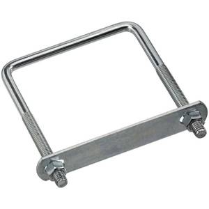 lot 2041 image: National Hardware Square U Bolt, #675-38 x 4 x 5, Steel, Zinc Plated