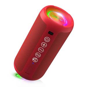lot 2048 image: Ortizan Portable Bluetooth Speaker, IPX7 Waterproof, Wireless, Bright Red