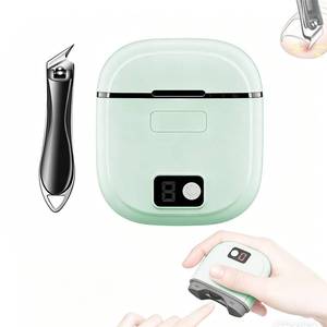 lot 2334 image: Electric Nail Clipper - 2026 Improved, Nail Clippers Set 3-in-1 Automatic Nail Trimmer (with LED Light & Clip Storage) and a Oblique Nail Clippers, Safe and Easy to Use, Cares for Everyones Nails
