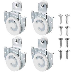 lot 2339 image: Yaocom 4 Pcs Sliding Closet Door Hardware Kit, Adjustable Version