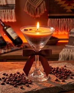 lot 2364 image: Conelist Espresso Martini Cocktail Candle Gift for Women Men Martini Party