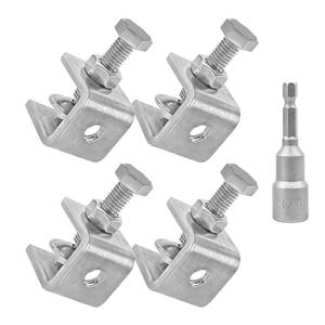 lot 2403 image: Eunenete 304 Stainless Steel C-Clamps,20mm Mini Tiger Clamps for Woodworking,C-Clamp 4 pack