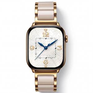lot 2405 image: V.R.HOPE Luxury Gold Apple Watch Band for Women, Metal & Resin