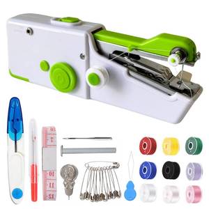 lot 2408 image: Handheld Sewing Machine for Beginners, Mini Sewing Machine for Quick Stitching with Sewing Kits Suitable for Home,Travel,DIY(Purple)