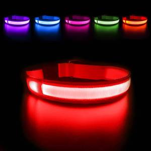 lot 2424 image: MASBRILL LED Dog Collar,Light Up Dog Collars Rechargeable Waterproof Night Walking Glow Dog Collar for Small Medium Large Dogs