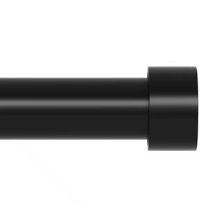 lot 2429 image: Extra Long Curtain Rod for Windows 30 to 240 inch, Heavy Duty Curtain Rods with Modern End Caps, 1 inch Black Drapery Rods Set for Outdoor Patio, Adjustable Curtain Rod for Room, Black
