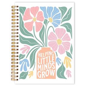 lot 2472 image: Qabliqo Teachers Gifts Spiral Notebooks, Boho Floral End of Year Teacher Gifts Journal for Writing, Teacher Appreciation Gift Notebook for Note Taking, Teachers Office Supplies, 5.5x8.3 Inch White