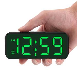 lot 2493 image: Peakeep Small Slim Digital Alarm Clock Battery Operated for Bedrooms Travel