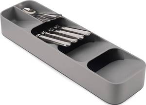 lot 7246 image: Joseph Joseph DrawerStore Compact Utensil Organizer For Kitchen Drawer Silverware, Flatware Tray, Small, Grey
