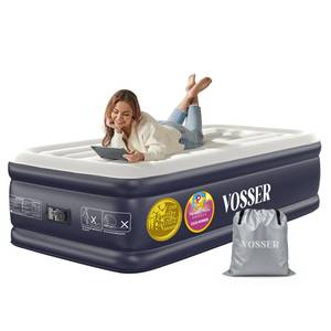 lot 7252 image: VOSSER Twin XL Air Mattress with Built-in Pump,18 Raised,80 Long,500 lb