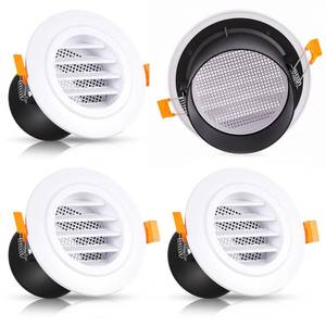 lot 7275 image: 4 Pack 3 Inch Soffit Exhaust Vent Round Vent Cover with Lock-Clip Design & Removable Mesh Screen, ABS Ceiling Diffuser for HVAC, Bathroom, Kitchen, Wall and Duct Air Vents, White