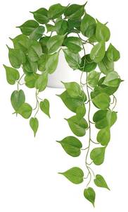 lot 7279 image: Mkono Fake Hanging Plants with Ceramic Pot, 25 Artificial Plants Indoor