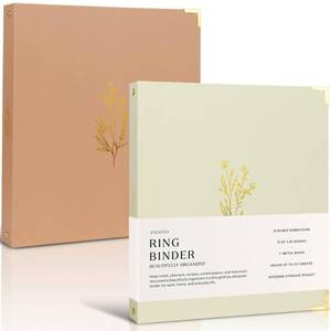 lot 7316 image: Aesthetic 3 Ring Binder Set of 2 - 1 Inch Binder Fits Letter Sized Paper