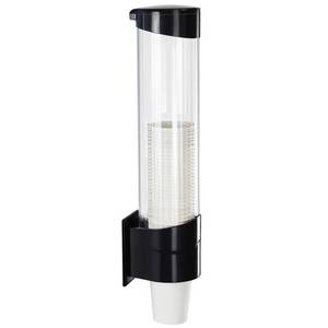 lot 7338 image: Samhe Cup Dispenser Holder for 7oz - 12oz Paper Plastic Cups, Black Large