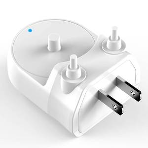 lot 8092 image: Replacement Charger Base for Philips Sonicare Electric Toothbrush Charger Base for HX6100HX4100HX3000HX6000HX8000HX9000 Series US Plug Direct Wall Charger Hygienic White
