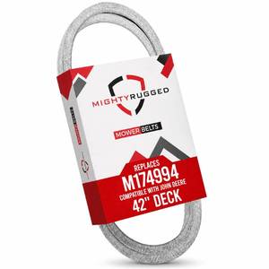 lot 8096 image: MightyRugged M174994 42 Inch Deck Belt Replacement - Belt Length 144.8 - Heavy-Duty, Durable, Aramid Cord Mower Deck Belt Replacement for X330, X350, X354, X370