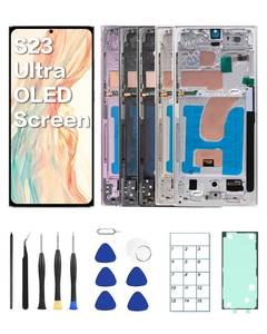 lot 8107 image: JQYDZH for Galaxy S23 Ultra OLED Screen Replacement with Frame and Tools
