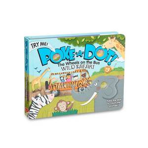 lot 8126 image: Melissa & Doug Poke a Dot Children s Book with Hardcover  1.9 x 10.1 x 7.65    20 Pages