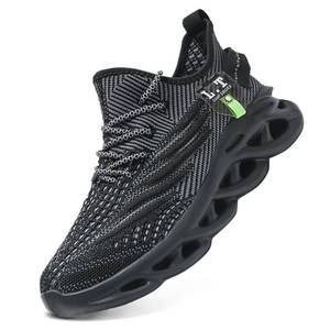 lot 8143 image: DLWKIPV Mens Running Shoes Lightweight Breathable Fashion Sneakers Black US 10