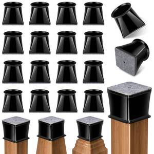 lot 8153 image: Ansible 24 Pcs Chair Leg Floor Protectors Square